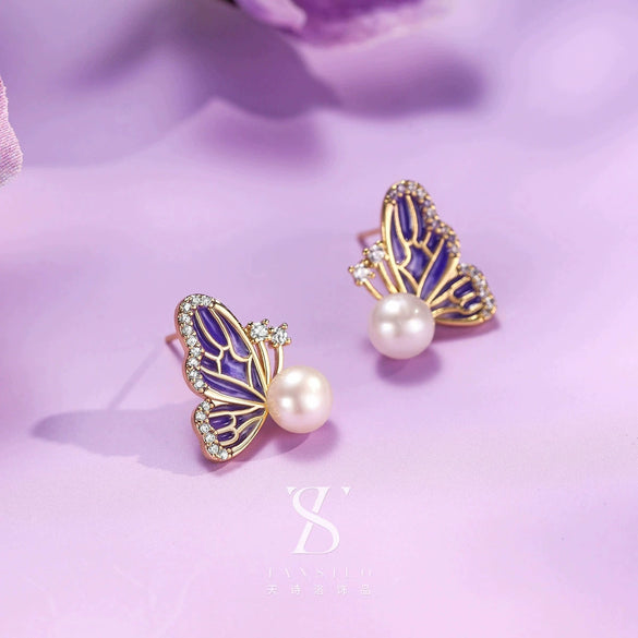 Wholesale Earrings Copper Geometric Retro Oil Painting Style Electroplating For Women