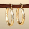Wholesale Earrings Copper Geometric U Shaped Light Luxury Style Electroplated