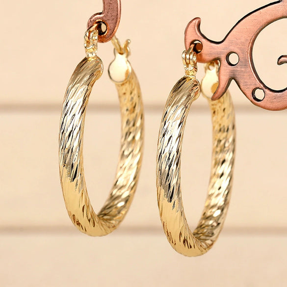 Wholesale Earrings Copper Geometric U Shaped Light Luxury Style Electroplated