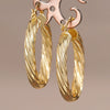 Wholesale Earrings Copper Geometric U Shaped Light Luxury Style Electroplated