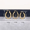Wholesale Earrings Copper Geometric U Shaped Light Luxury Style Electroplated