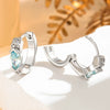 Wholesale Earrings Copper Geometric Zircon For Girls