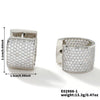Wholesale Earrings Copper Geometric Zircon Inlaid Retro Light Luxury Minimalist Style