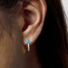 Wholesale Earrings Copper Geometric Zirconia Inlay Women's Light Luxury Business Style