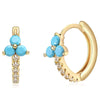 Wholesale Earrings Copper Geometric Zirconia Inlay Women's Light Luxury Business Style