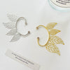 Wholesale Earrings Copper Hollow Leaves Style Electroplating For Women