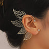 Wholesale Earrings Copper Hollow Leaves Style Electroplating For Women
