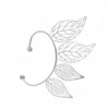 Wholesale Earrings Copper Hollow Leaves Style Electroplating For Women