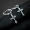Wholesale Earrings Copper Inlaid With Zircon Geometric Styling For Women