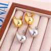 Wholesale Earrings Copper 18K Gold Water Drop Hollow Geometric Electroplated For Women