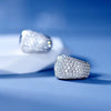 Wholesale Earrings Copper Light Luxury Geometric U Shaped Zircon Style