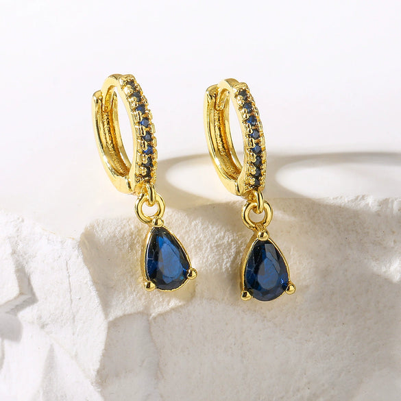 Wholesale Earrings Copper Plated 18K Gold Geometric Style