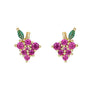 Wholesale Earrings Copper Plated Real Gold Zirconia Animal Zodiac Style