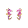 Wholesale Earrings Copper Plated Real Gold Zirconia Animal Zodiac Style