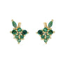 Wholesale Earrings Copper Plated Real Gold Zirconia Animal Zodiac Style