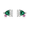 Wholesale Earrings Copper Plated Real Gold Zirconia Animal Zodiac Style