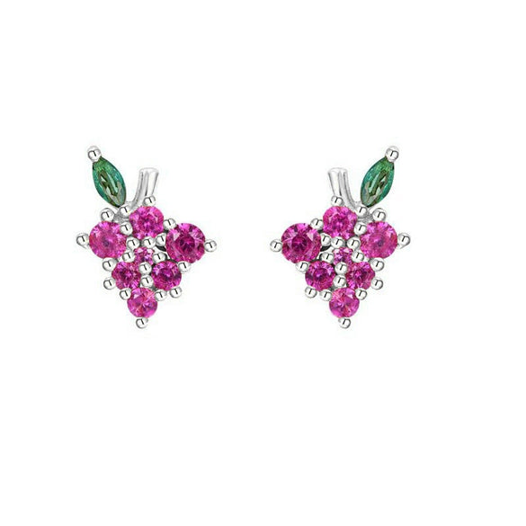 Wholesale Earrings Copper Plated Real Gold Zirconia Animal Zodiac Style