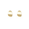 Wholesale Earrings Copper Plated With Real Gold Geometric Cshaped Minimalist Brushed Gold Style