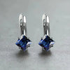 Wholesale Earrings Copper Rhombus Geometric Inlaid Zircon Design For Women