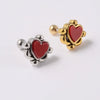 Wholesale Earrings Copper Silver Gold Heart Arrow Electroplating Style