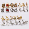 Wholesale Earrings Copper Silver Gold Heart Arrow Electroplating Style
