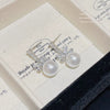 Wholesale Earrings Copper 925 Silver Pearl Set Bow Sweet Design