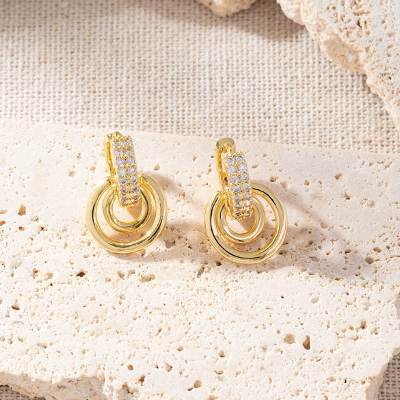 Wholesale Earrings Copper Starfish Animal Zodiac Electroplated Retro Style For Women