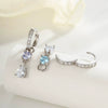 Wholesale Earrings Copper Sweet Style Geometric Drop Shape Inlaid Zircon