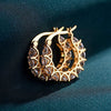 Wholesale Earrings Copper U Shaped Electroplated Simple Light Luxury Style For Women