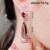 Wholesale Earrings Copper Water Drop Shape Retro Cold Style