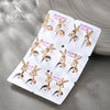 Wholesale Earrings Copper Zinc Alloy Gold Plated Micro Inlaid Zircon Cute Rabbit Style