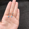 Wholesale Earrings Copper Zircon Geometric Fashion Electroplated 14K Gold For Women