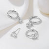 Wholesale Earrings Copper Zircon Geometric Style For Women