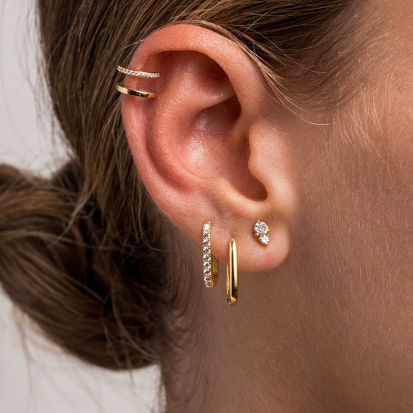 Wholesale Earrings Copper Zircon Geometric Style For Women