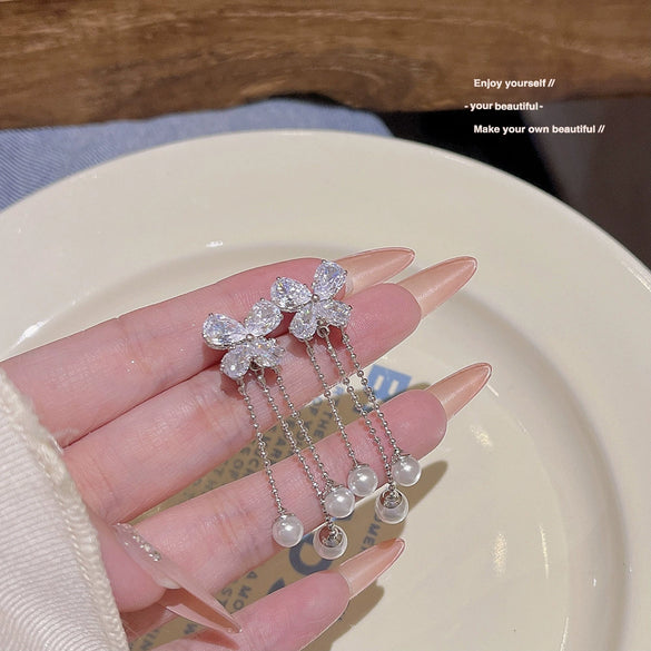 Wholesale Earrings Copper Zirconia Geometric Sweet Animal Style