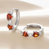 Wholesale Earrings Copper Zirconia Heart Shape Sweet Style