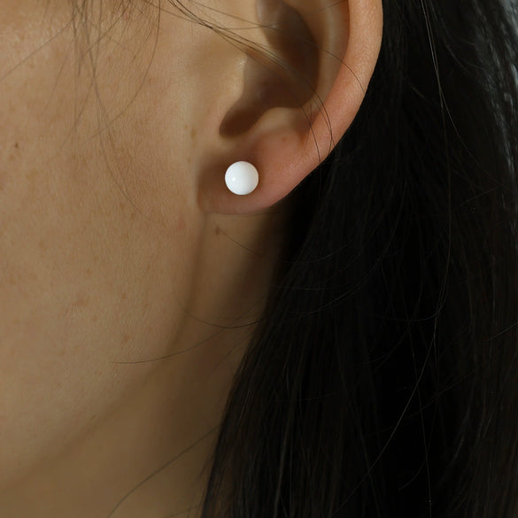 Wholesale Earrings Epoxy Dropshaped Cartoon Geometric Electroplating