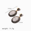 Wholesale Earrings Freshwater Pearl Geometric Baroque Style Electroplated For Women