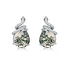 Wholesale Earrings Geometric Agate 925 Silver Elegance Diamond Style