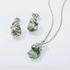 Wholesale Earrings Geometric Agate 925 Silver Elegance Diamond Style