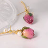 Wholesale Earrings Imitation Pearls Flower Shape Electroplating Design