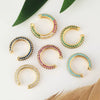 Wholesale Earrings Light Luxury Copper Ushaped Zircon Plated Gold
