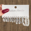 Wholesale Earrings Mixed Materials Geometric Inlaid Pearl Sweet Style For Women