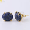 Wholesale Earrings Natural Stone Alloy Accessories Gold Plated Minimalist Style