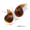 Wholesale Earrings Resin Dropshaped Dripping Oil Style