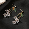 Wholesale Earrings Resin Flower Style Electroplating For Women