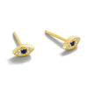 Wholesale Earrings S925 Silver Geometric Devil's Eye Electroplated