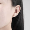 Wholesale Earrings S925 Silver Geometric Devil's Eye Electroplated