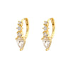 Wholesale Earrings S925 Silver Geometric Electroplated Light Luxury Style For Women