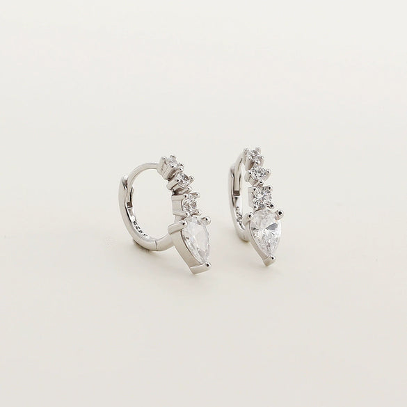 Wholesale Earrings S925 Silver Geometric Electroplated Light Luxury Style For Women